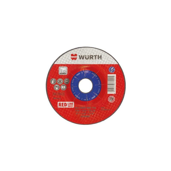 Диск зачистной по металлу "WURTH" Red Line 125х6,0х22,2мм.  00669260126 в Екатеринбурге