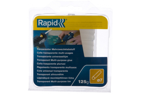 Стержни клеевые RAPID дерево, кожа, пробка, фаянс d.7мм., 65мм., прозрачные 125гр.  40107350 в Екатеринбурге