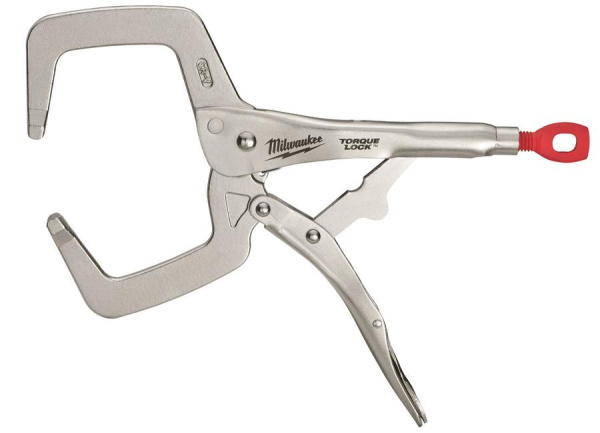 Зажим Milwaukee  Locking hand clamps 11" с тонкими губками