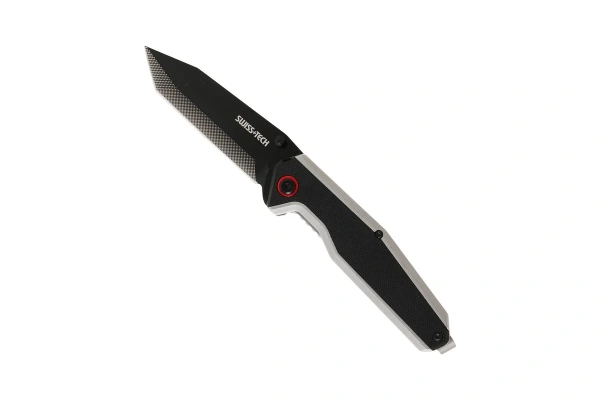 Нож складной SWISS+TECH Bi-Metal Carbide 9см рукоять нержавеющая сталь  ST012003