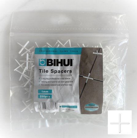Крестики для плитки многоразовые BIHUI 1мм. 250шт.  TSC1250 в Екатеринбурге 