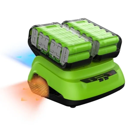 Ультрабыстрое двойное зарядное устройство Greenworks G24X2C8  (2958807) в Екатеринбурге