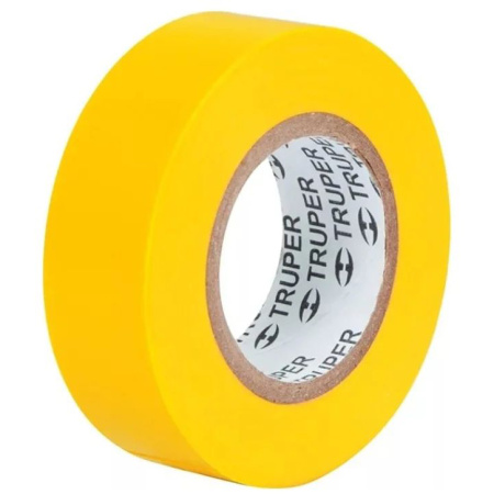 Изолента Truper акрил, 9м. ширина 19мм желтая M-22A 13512 в Екатеринбурге