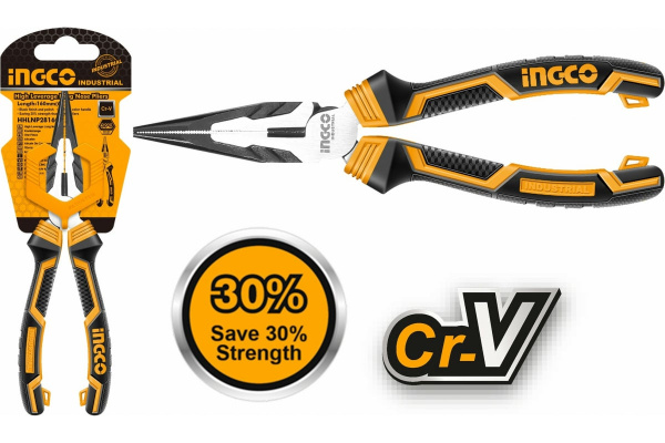 Тонкогубцы INGCO INDUSTRIAL 160 мм HHLNP28160  в Екатеринбурге 