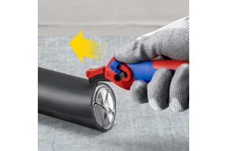 Нож для снятия изоляции KNIPEX с опорным башмаком 145мм  KN-1650145SB в Екатеринбурге 