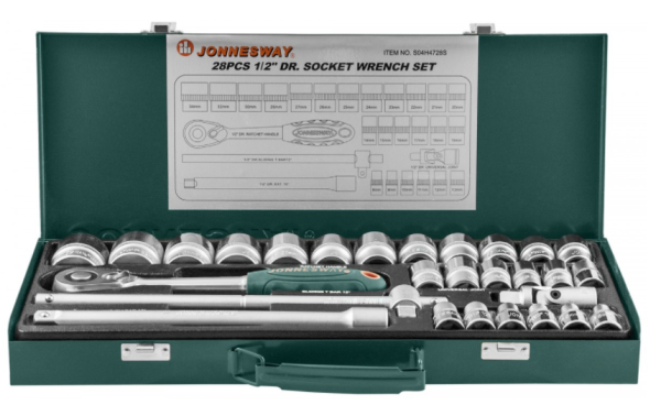 Набор инструмента Jonnesway 28пр. 1/2" 8-34мм. S04H4728S 047534 в Екатеринбурге 
