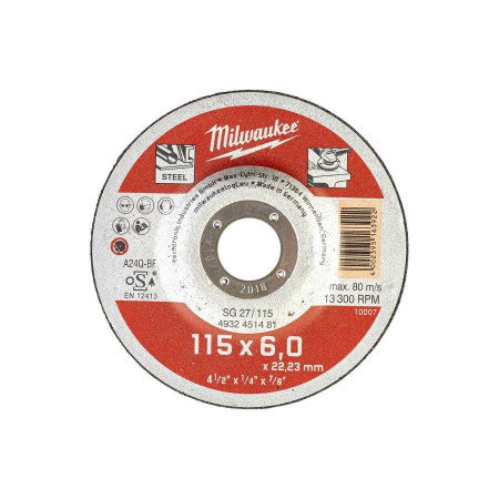 Шлифовальный диск Milwaukee SG27/115X6 - 1шт