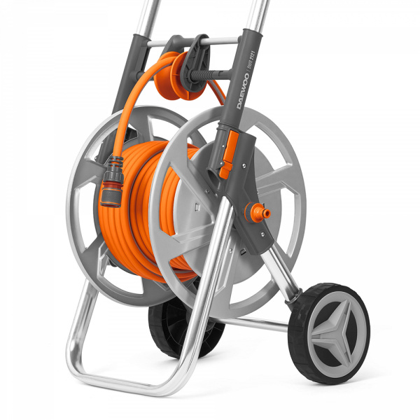 Металлическая тележка со шлангом 20м. и набором для полива DAEWOO DWR 2121 в Екатеринбурге