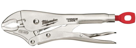Зажим Milwaukee  10” TORQUE LOCK™ закругленные губки