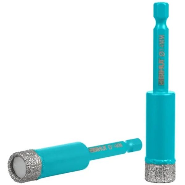 Коронка алмазная BIHUI по керамограниту на дрель, 14 мм, М8  DBDQ14 в Екатеринбурге