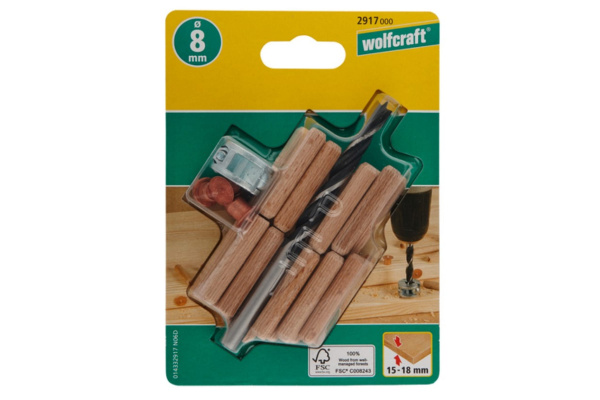 Набор для выполнения отверстий под шканты Wolfcraft 2917000 в Екатеринбурге