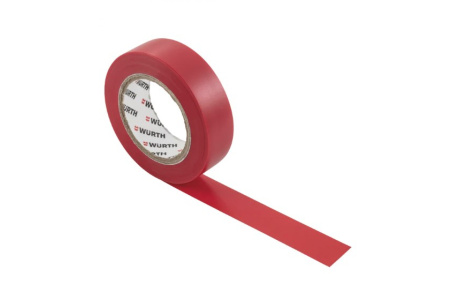 Изолента WURTH красная 15мм 10 метров 00985103 в Екатеринбурге