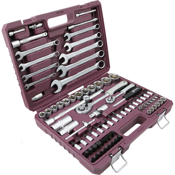 Набор инструмента THORVIK 1/4", 1/2"DR, 82пр. 054007 в Екатеринбурге 